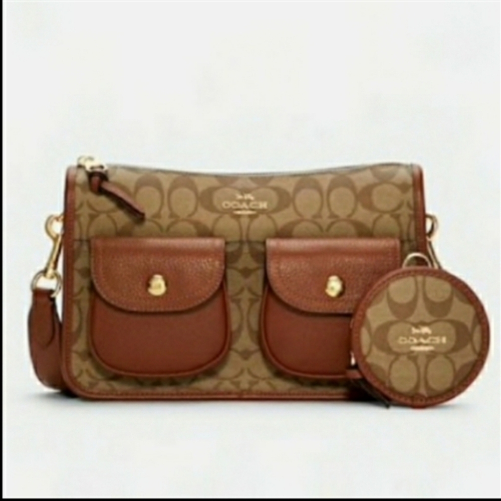 COACH BAG CROSSBODY SIGNATURE COLOR BLOCK NWOT - Picture 2 of 14